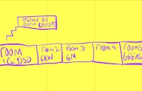 a drawing of a map with a yellow background